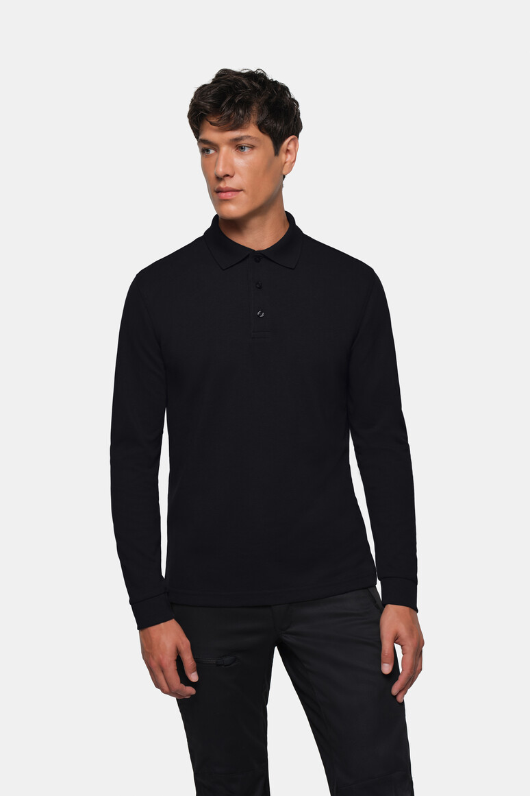 815 HAKRO Longsleeve-Poloshirt Mikralinar®